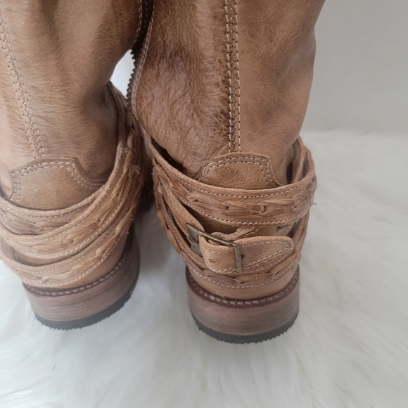 Bed Stu Shoes Bed Stud Eva Tan Rustic Womens Genuine Leather Riding